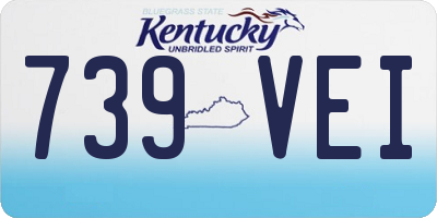 KY license plate 739VEI