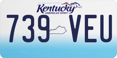 KY license plate 739VEU