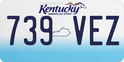 KY license plate 739VEZ