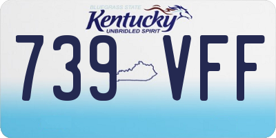 KY license plate 739VFF