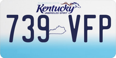 KY license plate 739VFP