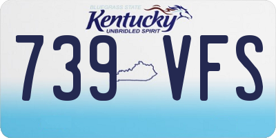 KY license plate 739VFS