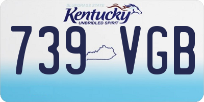 KY license plate 739VGB