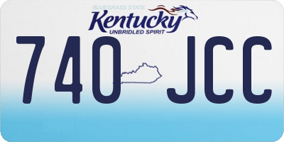 KY license plate 740JCC