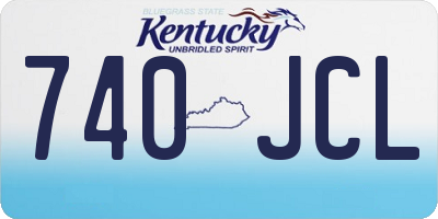 KY license plate 740JCL