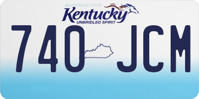 KY license plate 740JCM