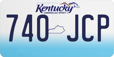 KY license plate 740JCP