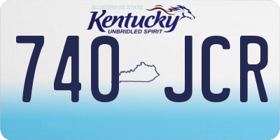 KY license plate 740JCR