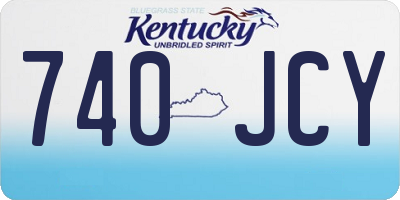 KY license plate 740JCY