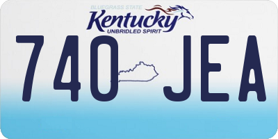 KY license plate 740JEA