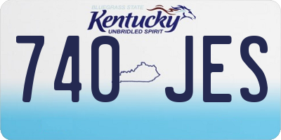 KY license plate 740JES