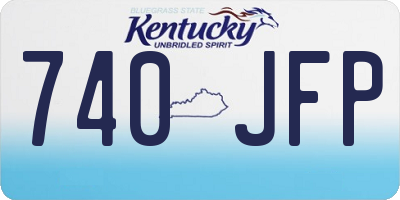 KY license plate 740JFP