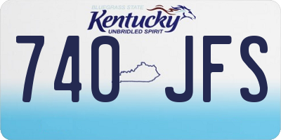 KY license plate 740JFS