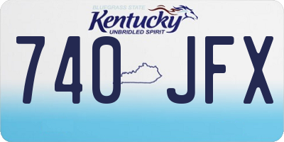 KY license plate 740JFX