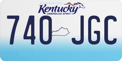 KY license plate 740JGC