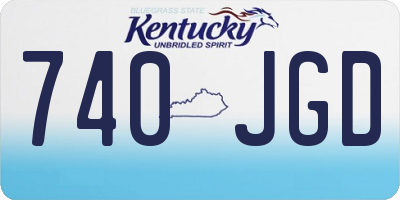 KY license plate 740JGD