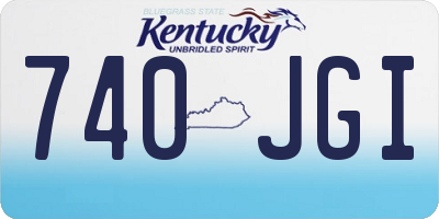 KY license plate 740JGI