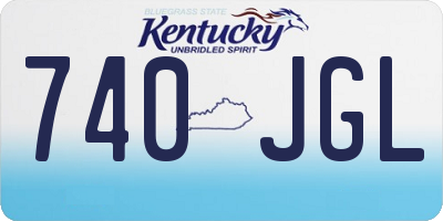 KY license plate 740JGL