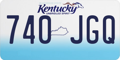 KY license plate 740JGQ