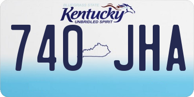 KY license plate 740JHA