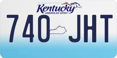 KY license plate 740JHT