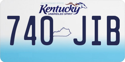 KY license plate 740JIB