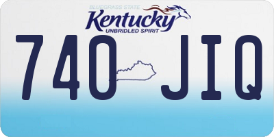 KY license plate 740JIQ