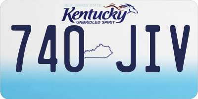KY license plate 740JIV