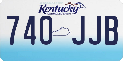 KY license plate 740JJB
