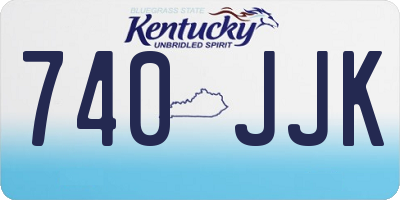 KY license plate 740JJK