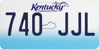 KY license plate 740JJL
