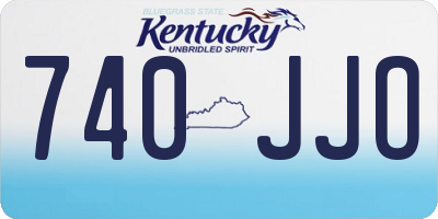 KY license plate 740JJO