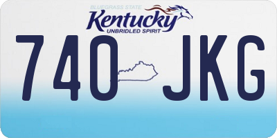 KY license plate 740JKG