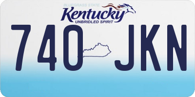 KY license plate 740JKN