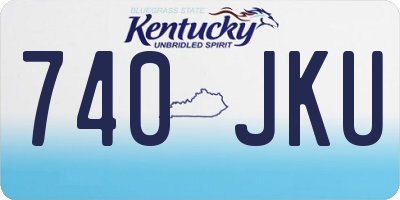KY license plate 740JKU