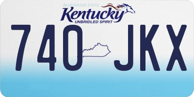 KY license plate 740JKX