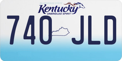 KY license plate 740JLD