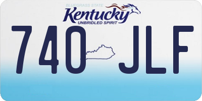 KY license plate 740JLF