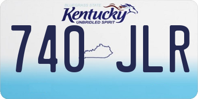 KY license plate 740JLR