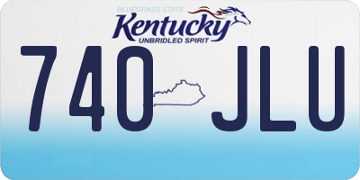 KY license plate 740JLU