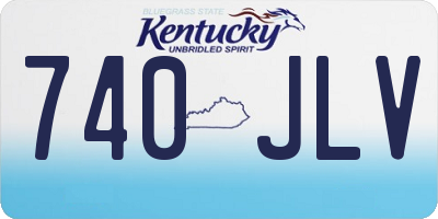 KY license plate 740JLV