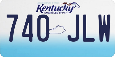 KY license plate 740JLW