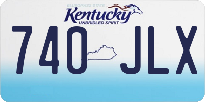 KY license plate 740JLX