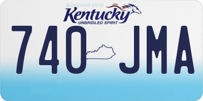 KY license plate 740JMA