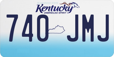 KY license plate 740JMJ