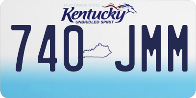 KY license plate 740JMM