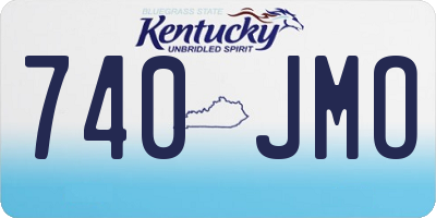 KY license plate 740JMO
