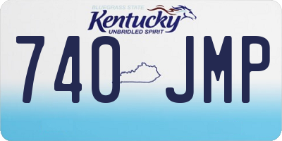 KY license plate 740JMP