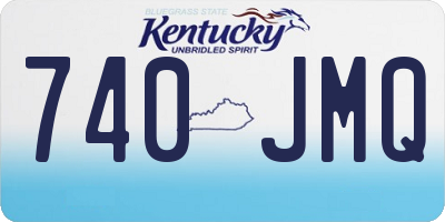 KY license plate 740JMQ