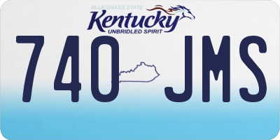 KY license plate 740JMS